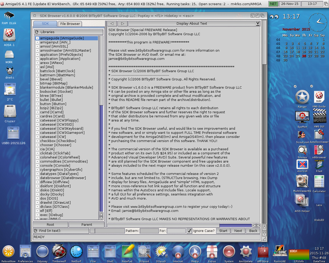 SDK Browser-AmigaOS 4.1 FE-Update 8-Workbench-AOS4.1u8
